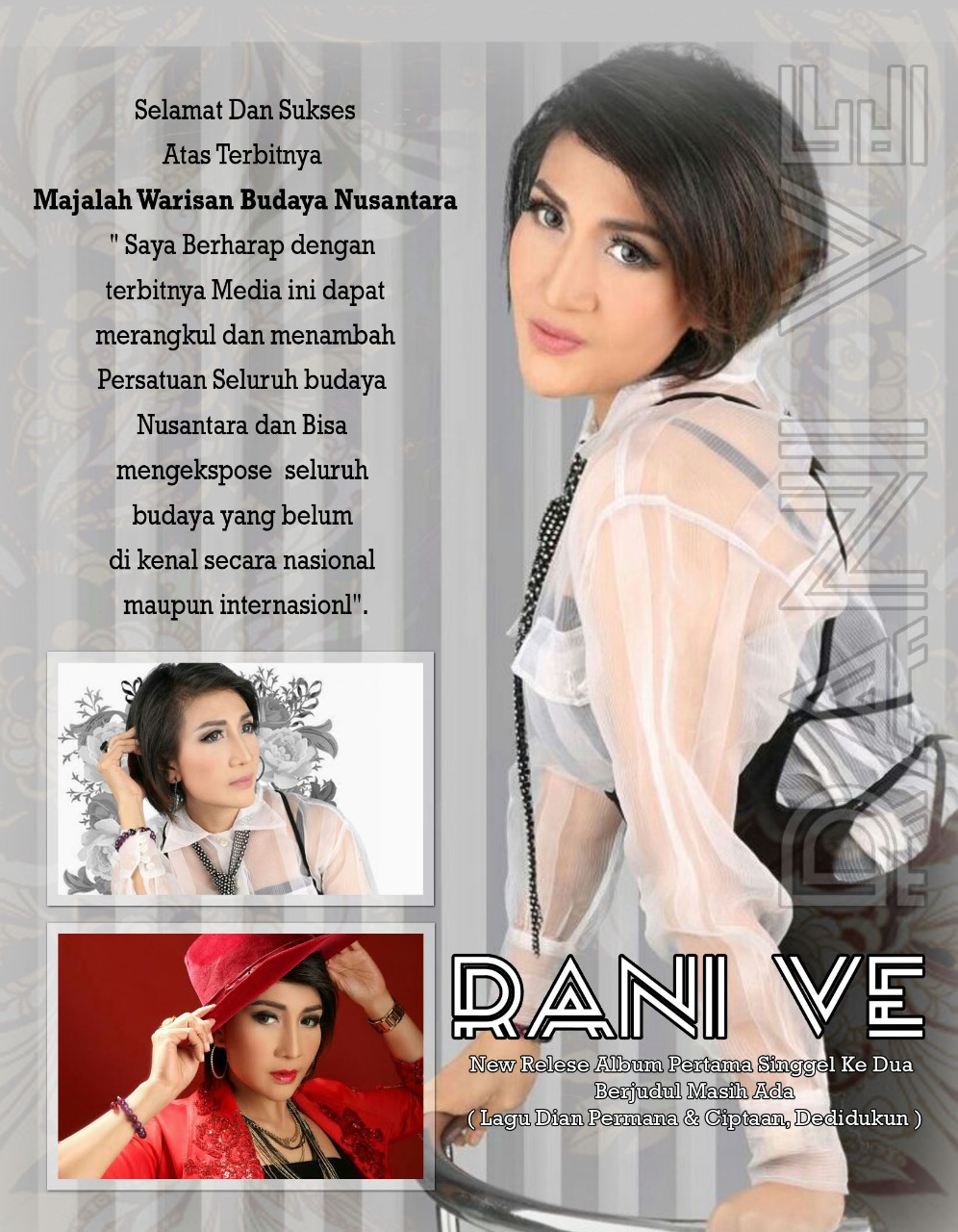 Berita Foto- Rani VE, New Relese Album Pertama Singgel Ke Dua Berjudul Masih Ada