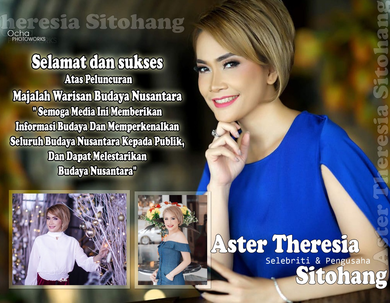 Aster Theresia Sitohang, Selebriti Dan Pengusaha Sukses