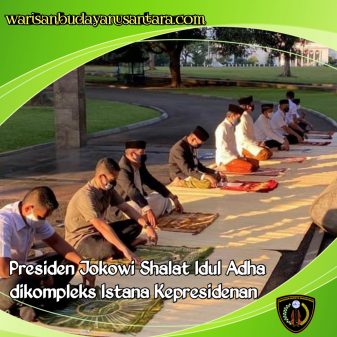 Presiden Jokowi Shalat Idul Adha dikompleks Istana Kepresidenan