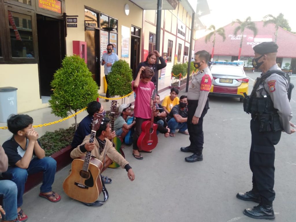 Diduga Mengganggu Ketertiban Umum, Polres Gowa Amankan Pengamen Dan Pak Ogah