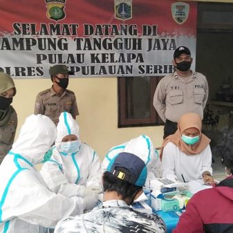 Tetap Di Zona Hijau, KTJ Pulau Kelapa Kep Seribu Utara Perketat Aturan Prokes & Rapid Tes Gratis Pendatang