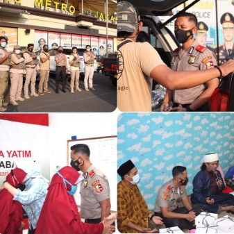 Polres Metro Jakarta Utara Peduli Anak Yatim berikan Santunan
