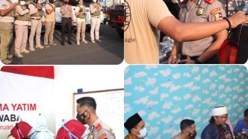 Polres Metro Jakarta Utara Peduli Anak Yatim berikan Santunan