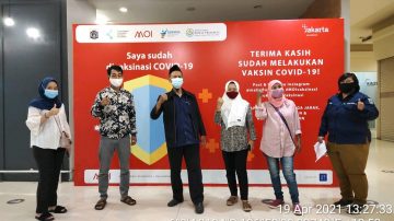 Pedagang Binaan UMKM Jakarta Utara Mulai Divaksinasi