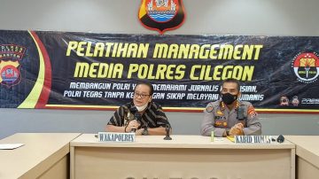 Ramadhan, Pelatihan “Jurnalisme Kepolisian” di Polres Cilegon