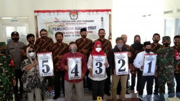 Pengundian Pengambilan Nomer Urut Calon Kades Desa Tulungagung Berjalan Kondusif