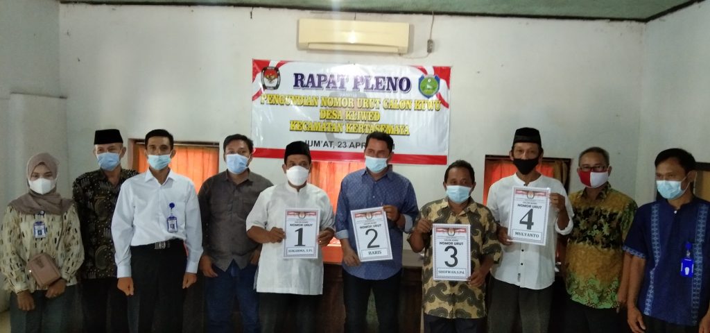 Pilkades Kliwed, Calkades Haris Dapatkan Nomor Urut 2