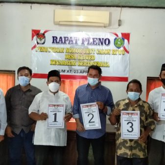 Pilkades Kliwed, Calkades Haris Dapatkan Nomor Urut 2