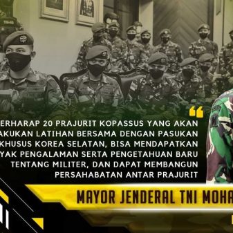 Kasad Berikan Tugas 20 Prajurit Kopassus, Latihan Bersama Pasukan Khusus Korsel