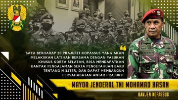 Kasad Berikan Tugas 20 Prajurit Kopassus, Latihan Bersama Pasukan Khusus Korsel⁣⁣⁣⁣⁣⁣⁣⁣⁣⁣⁣⁣⁣