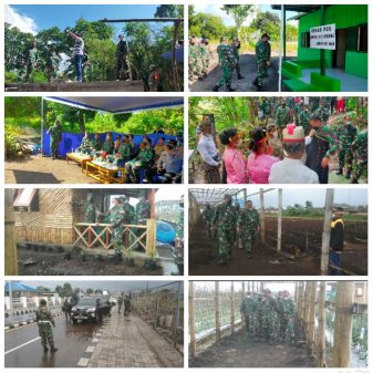 Kasdam IX Udayana Brigjen TNI Harfendi S.Ip.,M.Sc Monitoring Program Kerja TNI Di Manggarai Flores