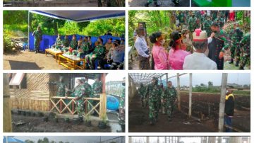 Kasdam IX Udayana Brigjen TNI Harfendi S.Ip.,M.Sc Monitoring Program Kerja TNI Di Manggarai Flores