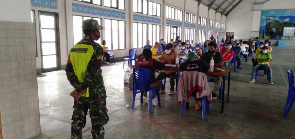 Serbuan Vaksin Astra Zeneca Lingkup Kodim 1612 Manggarai Flores Berjalan Kondusif