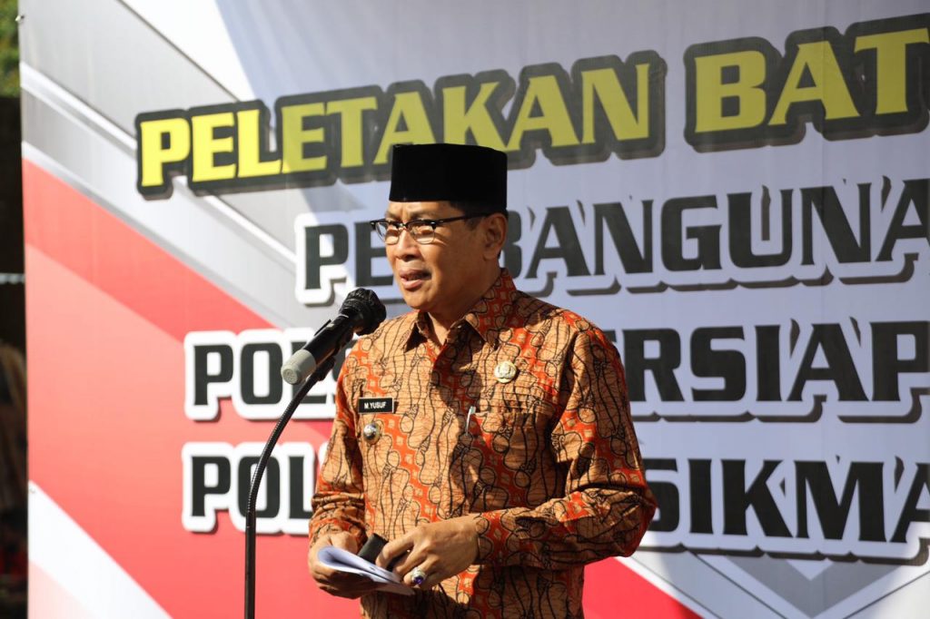 Peletakan Batu Pertama Pembangunan Polsek Cipedes
