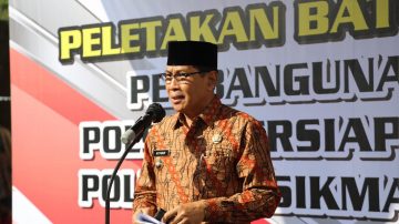 Peletakan Batu Pertama Pembangunan Polsek Cipedes