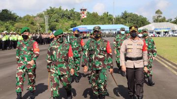 Gelar Pasukan/Gladi Pengamanan Kunjungan Kerja RI-2 Ke Ponpes Cipasung