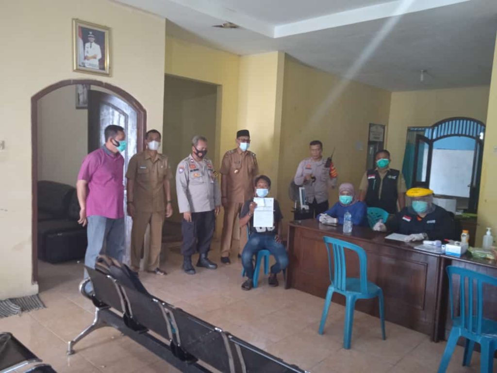 Giat Vaksin Lansia Desa Sukadaya Berjalan Kondusif