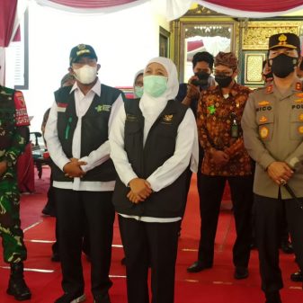 Forkopimda Jatim Memantau Jalannya Vaksinasi Massal di Sumenep Madura