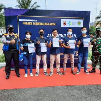 Sebanyak 1.754 Warga Divaksin Covid di Mapolres Tasikmalaya Kota