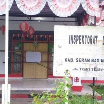 Kantor Inspektorat Seram Bagian Barat Dipalang Warga Pemilik Lahan