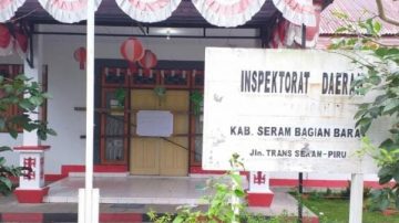 Kantor Inspektorat Seram Bagian Barat Dipalang Warga Pemilik Lahan