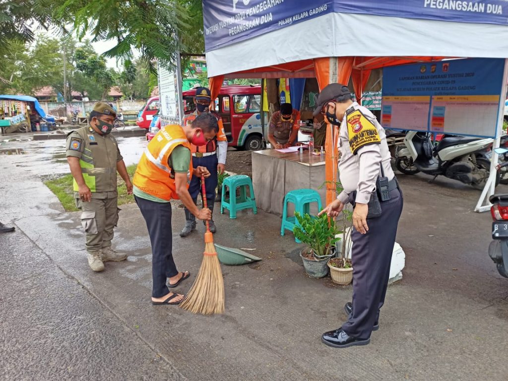 Polres Jakut bersama Polsek Kelapa Gading adakan Giat Operasi Yustisi