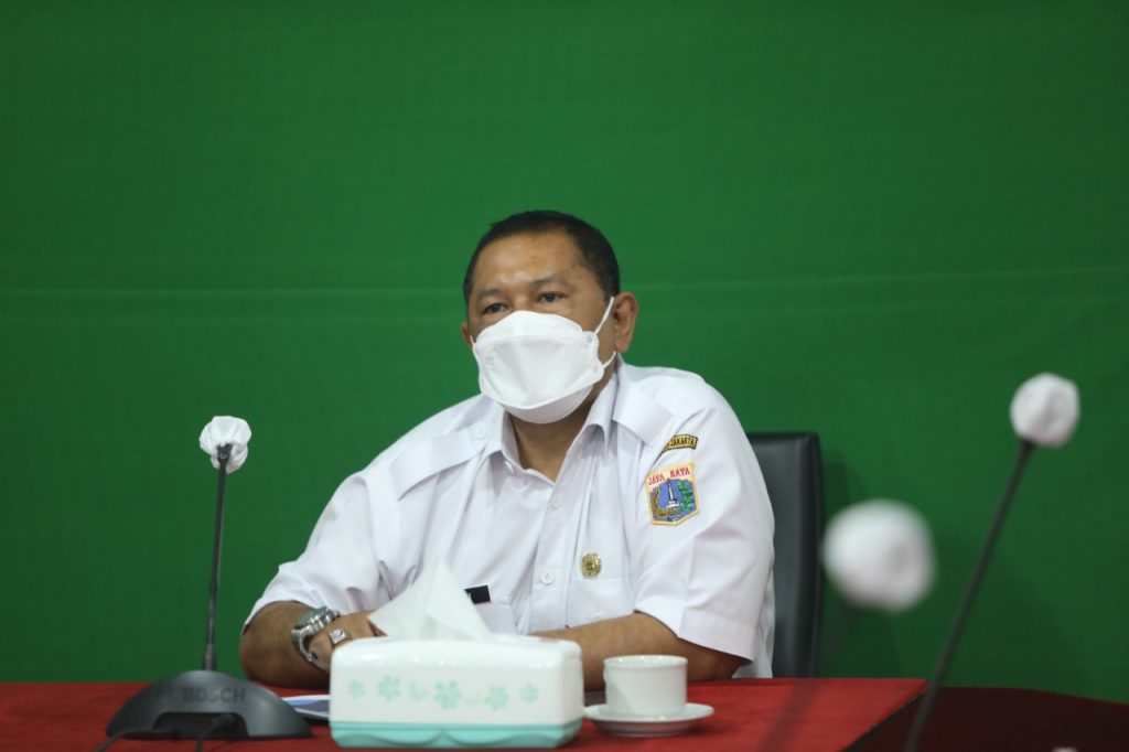 Wakil Walikota Jakut Mengikuti Rapat Monitoring CRM