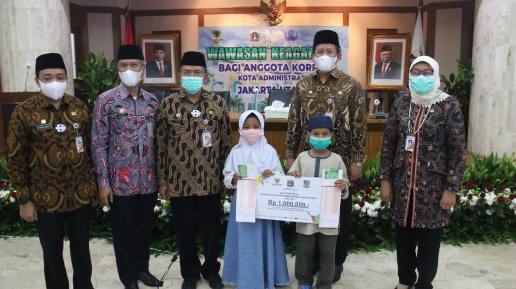 Gelar Kegiatan Wawasan Keagamaan, Pemkot Jakut Berikan Santunan Kepada 650 Anak Yatim dan Duafa