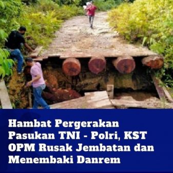 KST OPM Rusaki Jembatan Sebelum Menembaki Rombongan Danrem 181/PVT