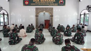 Sambut Hari Jadinya Ke-60, Korem 071/Wijayakusuma Gelar Doa Bersama