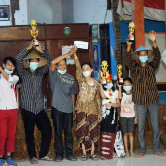 Gebyar HUT-RI Ke-76, Desa Bunder Gelar Lomba Gapura Dengan Media Bambu