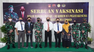 Peduli dunia pendidikan, Korem 071/Wijayakusuma Laksanakan Serbuan Vaksin Mahasiswa Unsoed