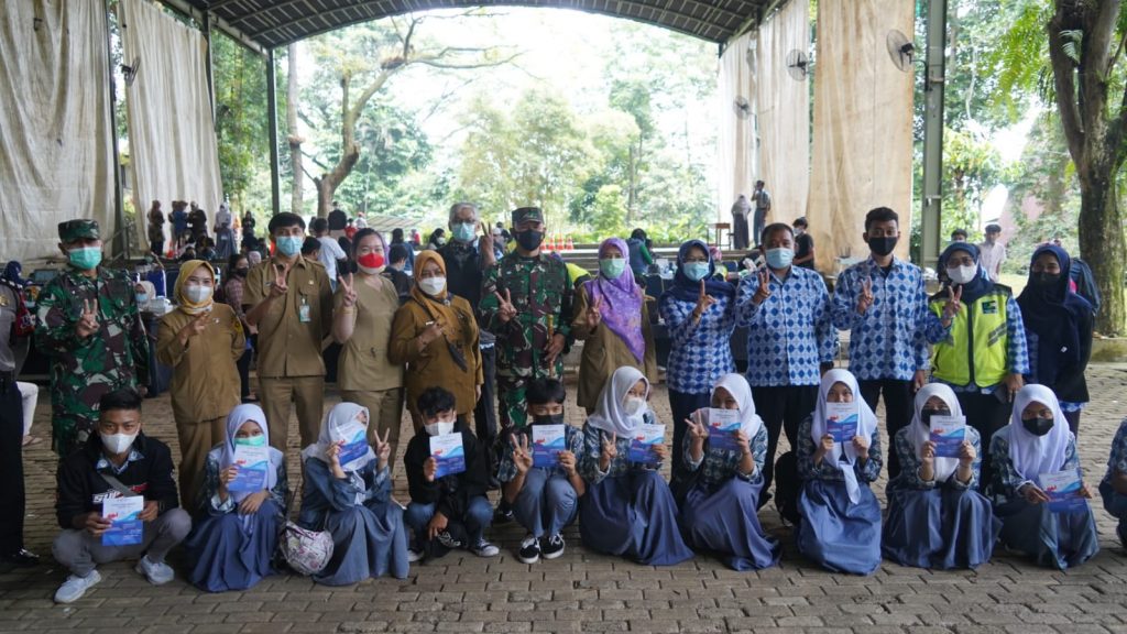 Persiapkan PTM Danrem 061/Sk Pantau Terus Menerus Centra Vaksinasi Pelajar Wilayah Bogor