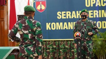 Danrem 071/Wijayakusuma Pimpin Serah Terima Jabatan Dandim 0712/Tegal