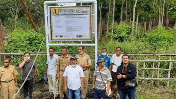 Pemerintah Nagekeo Melalui Camat Aesesa Lakukan Pemasangan Plang  Proyek Waduk Mbay-Lambo