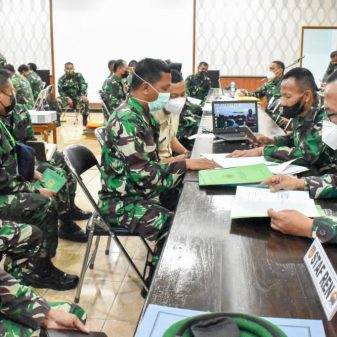 Tim Current Audit Itjenad Kunjungi Korem 071/Wijayakusuma.