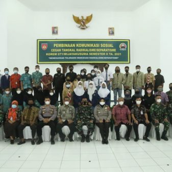 Cegah Tangkal Radikalisme dan Separatisme, Korem 071 Wijayakusuma Gelar Pembinaan