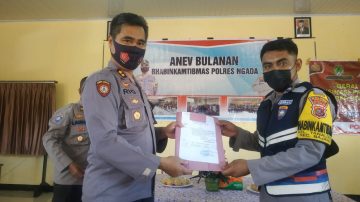 Kapolres Ngada Pimpin Anev Bulanan Bhabinkamtibmas