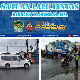 Rutinitas Sat Lantas Polres Tasikmalaya  Giat Pelayanan Gatur Pagi