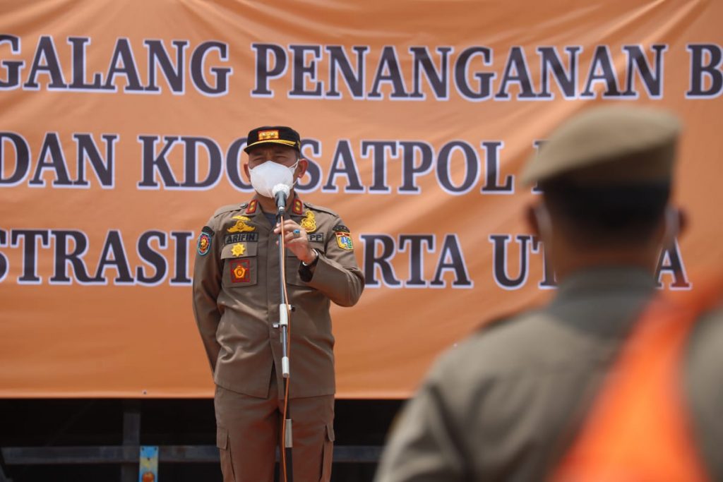 Hadapi Musim Hujan, Kasatpol PP DKI Amanahkan Personel Jalani Lintas Batas Tupoksi
