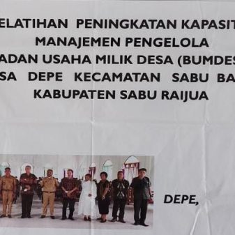Kegiatan Pelatihan Pengelola BUMDes Depe Mandiri Desa Depe
