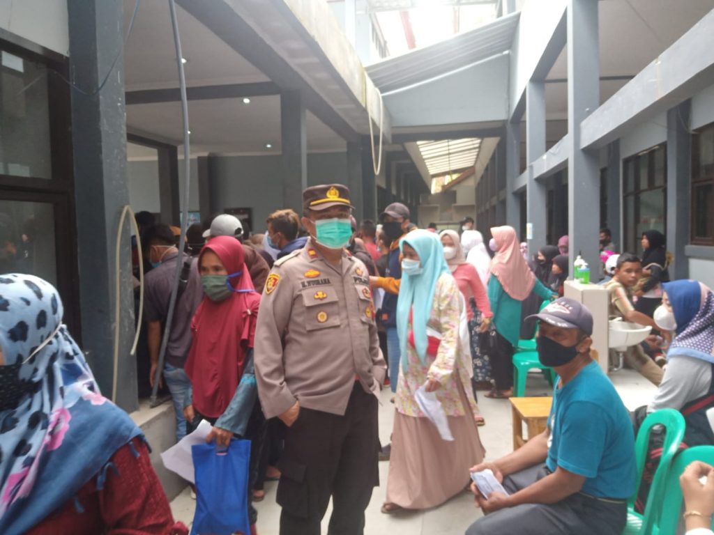Kapolsek Cisompet Pimpin Langsung OPS Yustisi PPKM Level 3