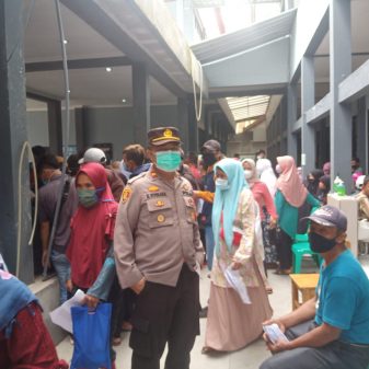 Kapolsek Cisompet Pimpin Langsung OPS Yustisi PPKM Level 3