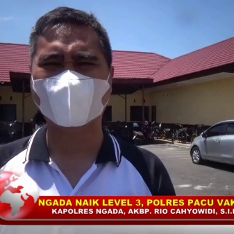 PPKM Kabupaten Ngada Naik Level 3, Polres Pacu Peningkatan Vaksinasi