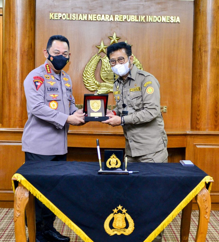 Tandatangani MoU dengan Kementan, Kapolri Siap Kawal Ketahanan Pangan Rakyat Indonesia