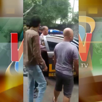 Bandung  : Beredar Video Viral Seorang Anggota Pol Nyaris Digebuk Warga