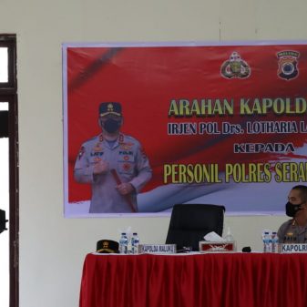 Kunjungi Polres SBB, Kapolda : Jadilah Polisi Yang Disayangi Rakyat
