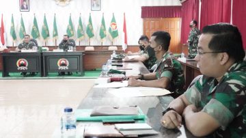 Danrem 071/Wijayakusuma Pimpin Sidang Pankar Jabatan Perwira
