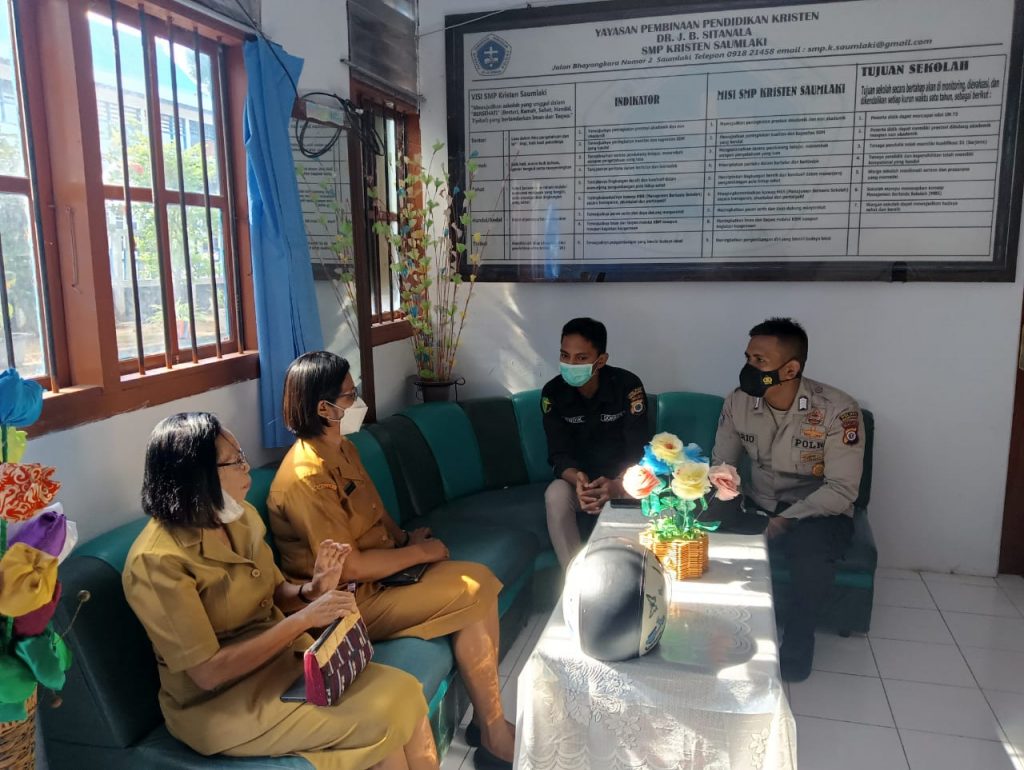 Polres Kepulauan Tanimbar Gelar Koordinasi Dengan Pihak Sekolah Terkait Pelaksanaan Vaksin Untuk Anak