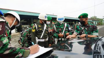 Korem 071/Wijayakusuma Gelar Pengecekan Administrasi kendaraan Prajurit